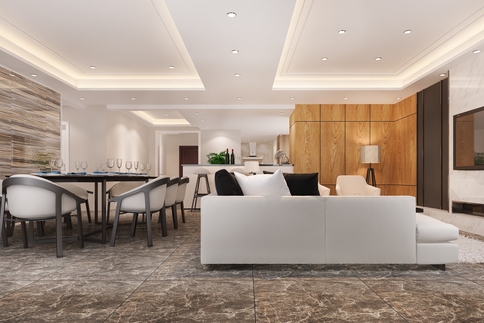Modern building interior